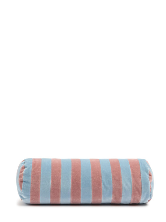 Christina Lundsteen Striped bolster cushion