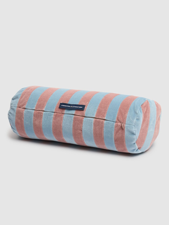 Christina Lundsteen Striped bolster cushion