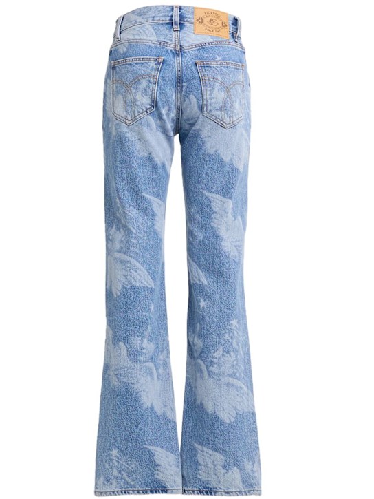 Fiorucci Angel print straight fit denim jeans