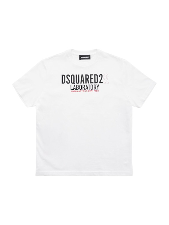 Dsquared2 Printed cotton jersey t-shirt