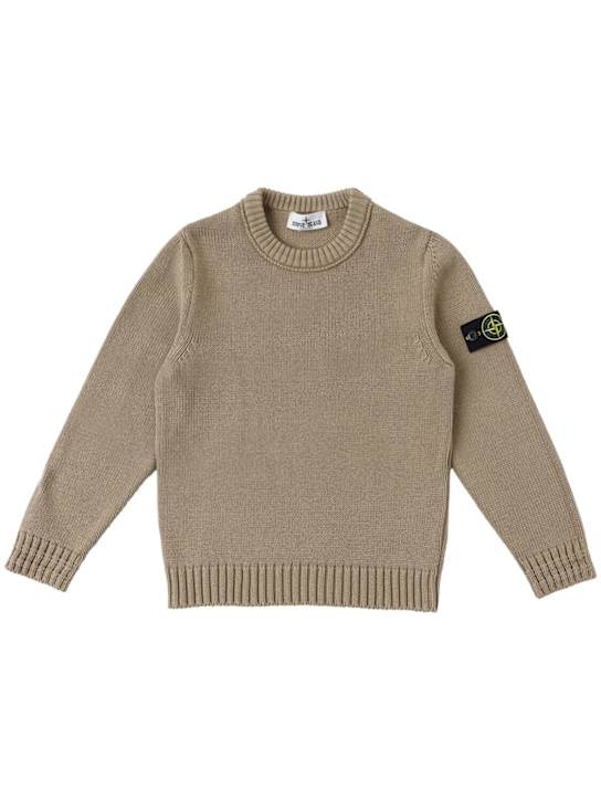 Stone Island Junior Cotton blend knit sweater