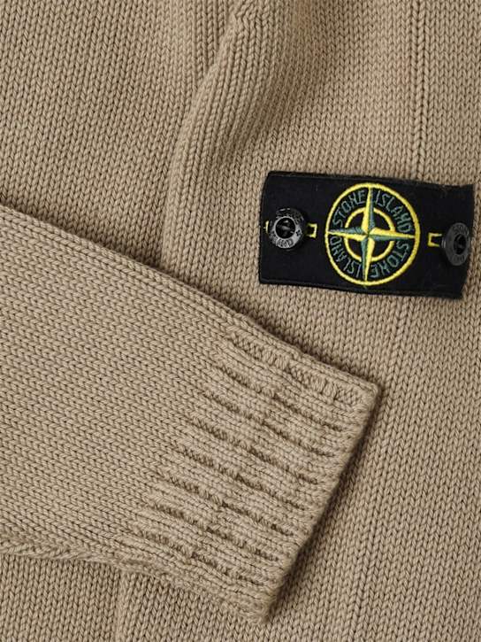 Stone Island Junior Cotton blend knit sweater