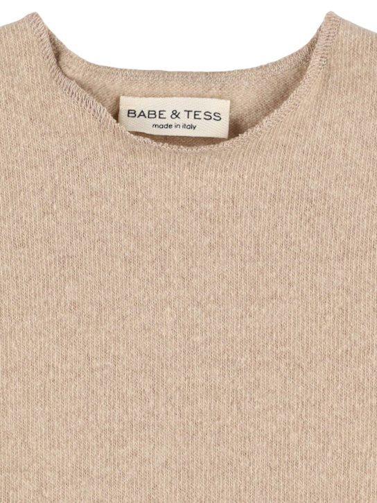 Babe & Tess Cotton blend knit sweater