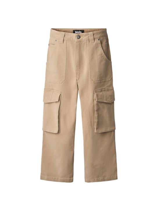 Molo Cotton gabardine cargo pants