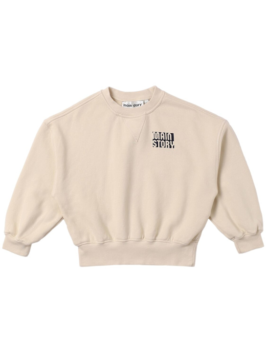 Main Story Embroidered organic cotton sweatshirt