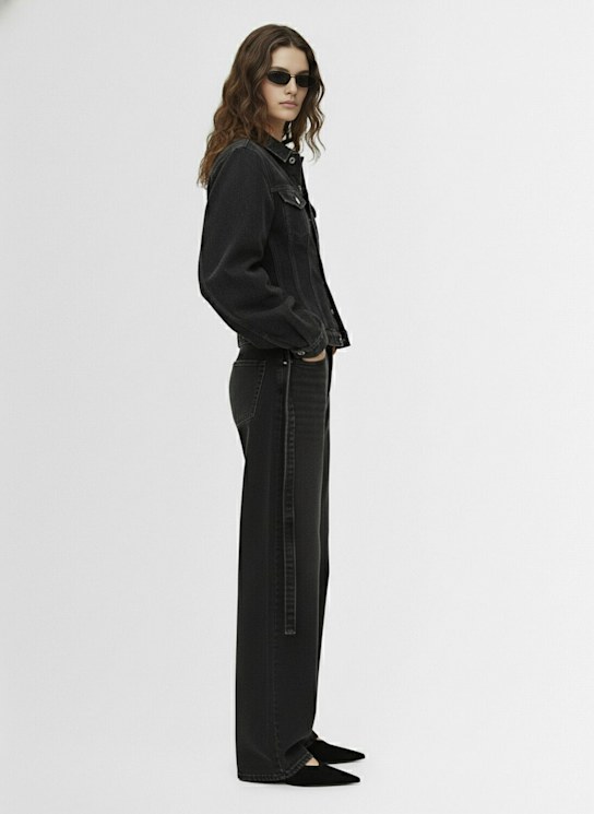 Jean Paul Gaultier Low waisted denim jeans w/ strap detail 3 Jean Paul Gaultier Low waisted denim jeans w/ strap detail