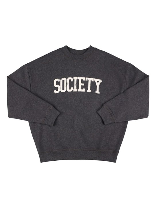 The New Society Cotton sweatshirt w/logo