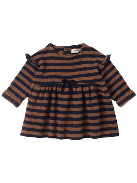 1 + IN THE FAMILY Striped cotton blend dress