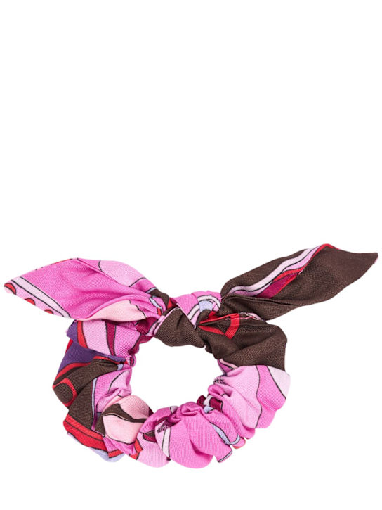 Pucci Printed viscose jersey scrunchie