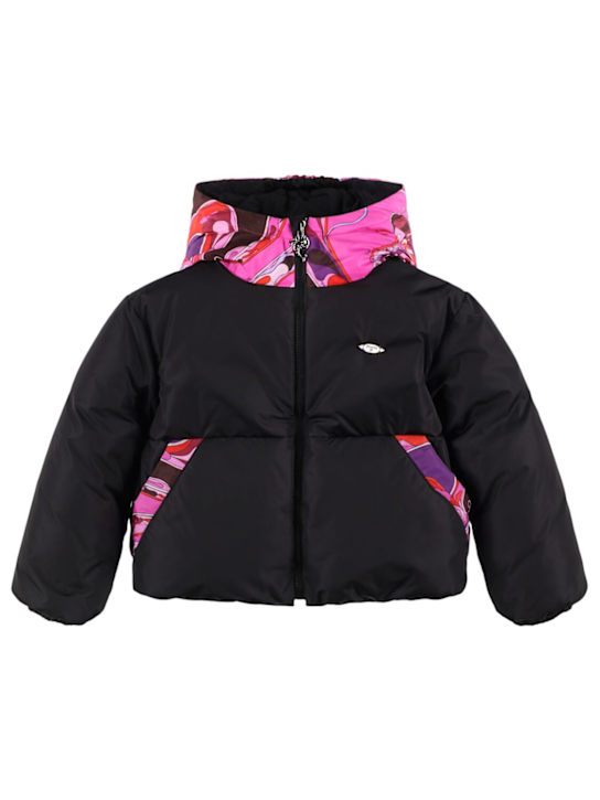 Pucci Hooded nylon puffer jacket