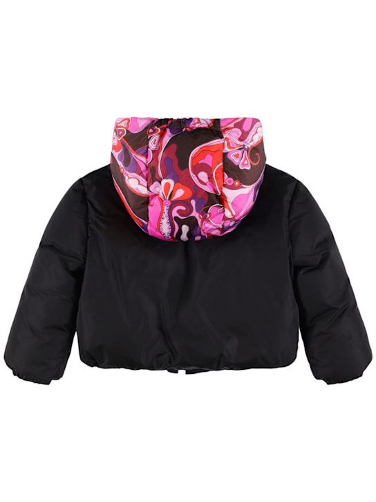 Pucci Hooded nylon puffer jacket