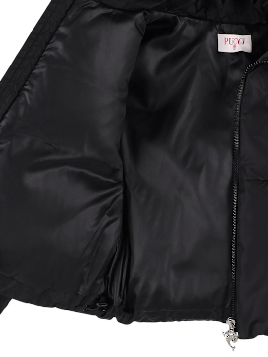 Pucci Hooded nylon puffer jacket