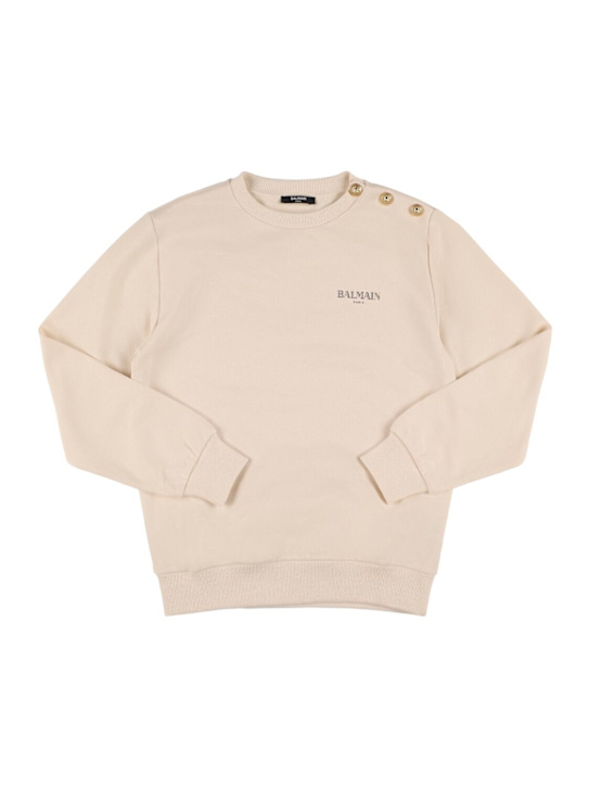 Balmain Cotton sweatshirt w/logo