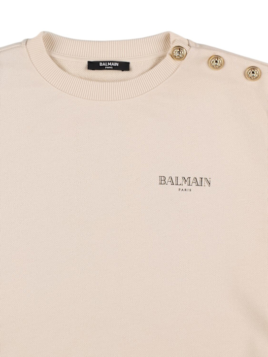 Balmain Cotton sweatshirt w/logo