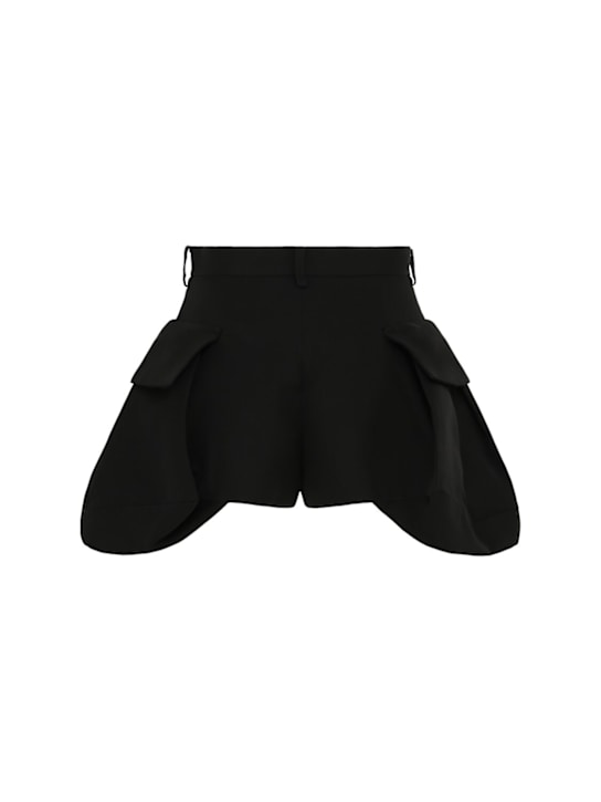 Sacai Double-face silk blend shorts