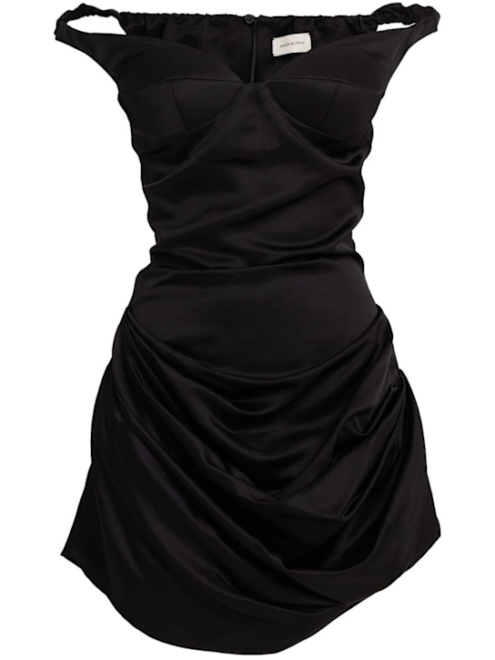 Magda Butrym Draped viscose blend mini dress