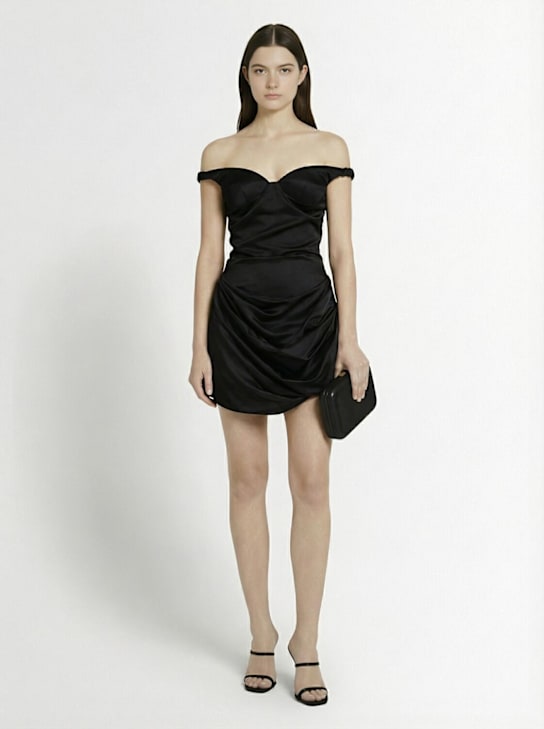 Magda Butrym Draped viscose blend mini dress