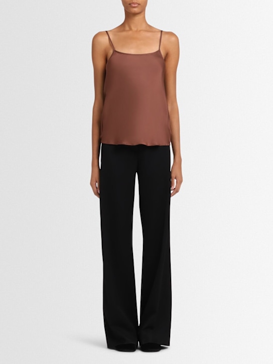 Annagreta Malika straight leg wool twill pants