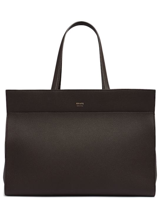 Khaite Crosby smooth leather tote bag