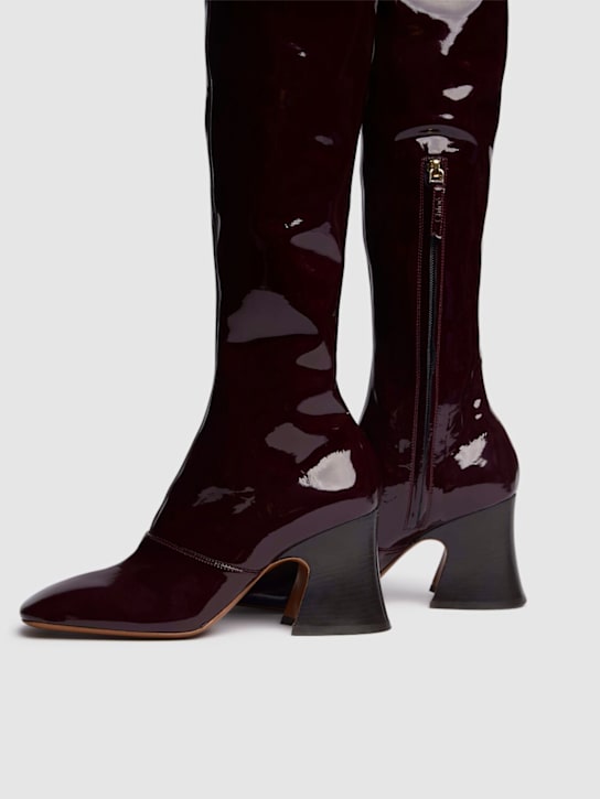 Chloé 80mm Patent over-the-knee boots