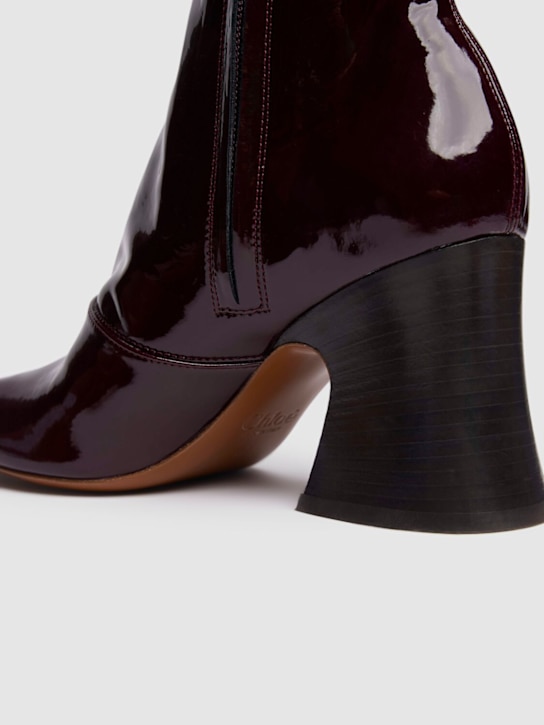 Chloé 80mm Patent over-the-knee boots