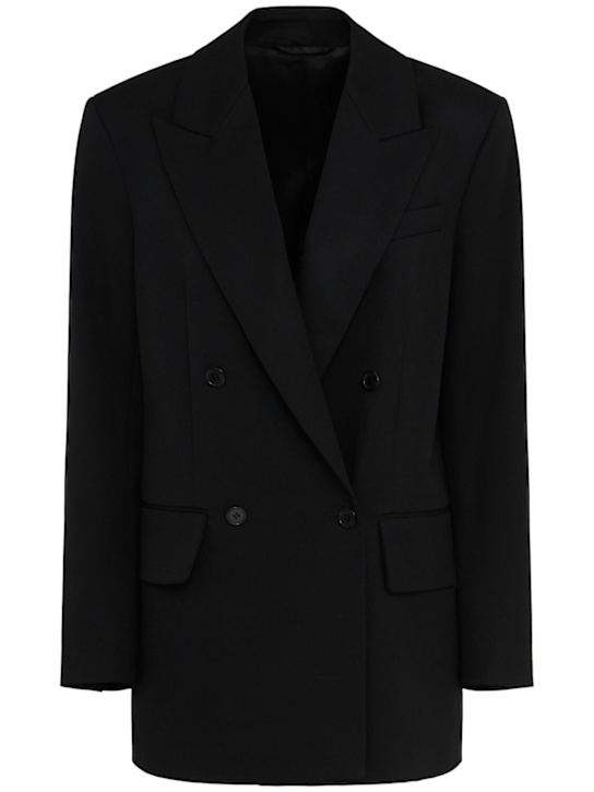 Annagreta Nora double breasted wool twill blazer