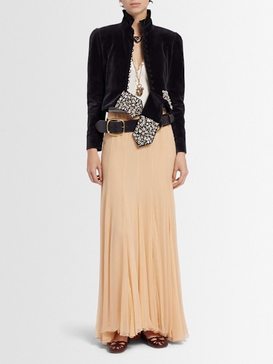 Chloé Silk mousseline long skirt 7 Chloé Silk mousseline long skirt