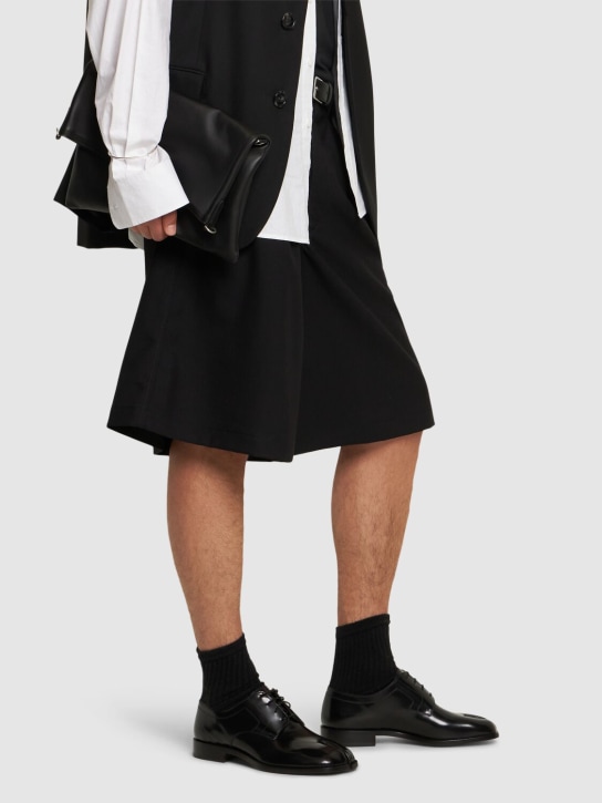 Maison Margiela Tabi brushed leather derby shoes