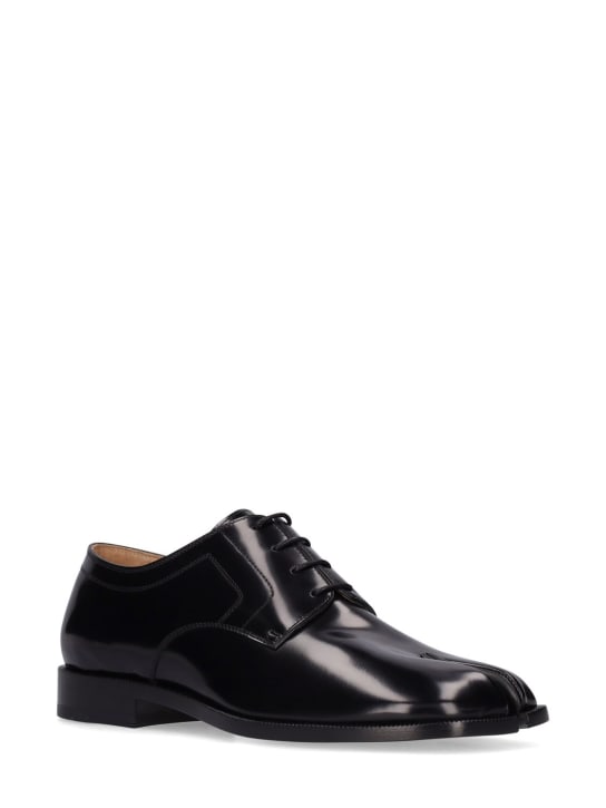 Maison Margiela Tabi brushed leather derby shoes 3 Maison Margiela Tabi brushed leather derby shoes