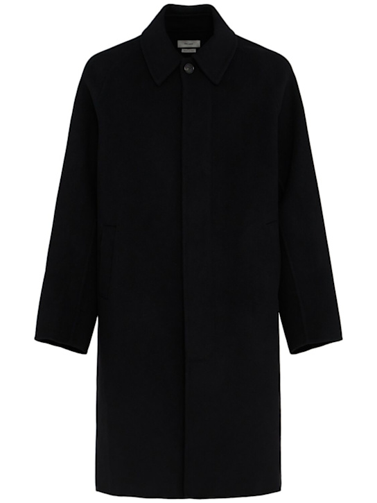 The Core Single breasted wool blend coat