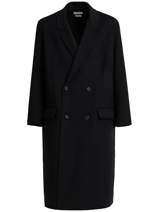 The Core Double breasted wool blend coat