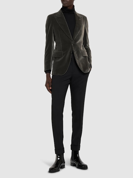 Tom Ford Compact light velvet blazer