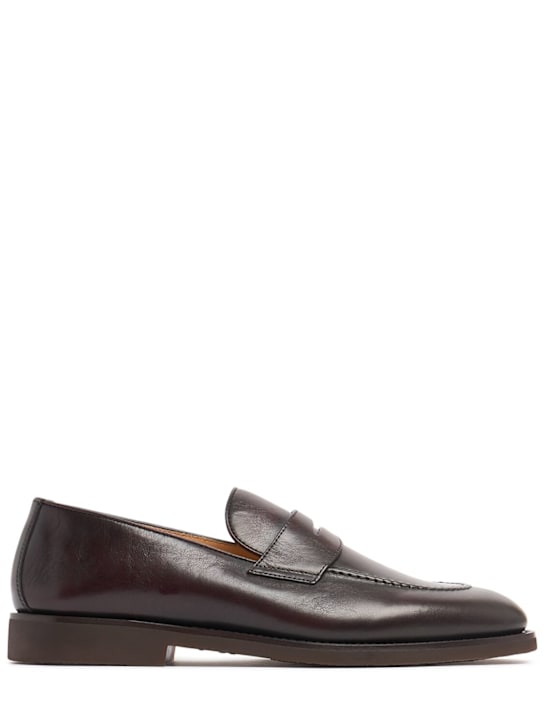 Brunello Cucinelli Shiny leather loafers