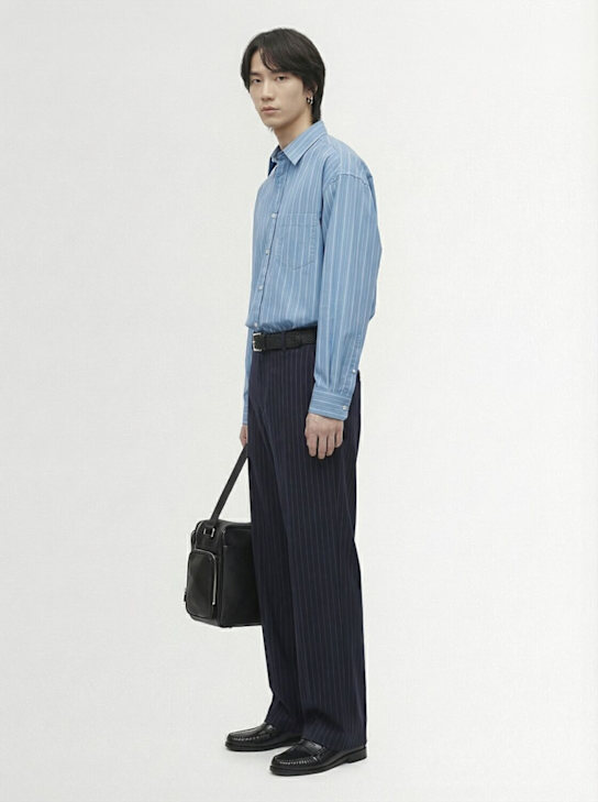 Acne Studios Long sleeve lyocell striped shirt