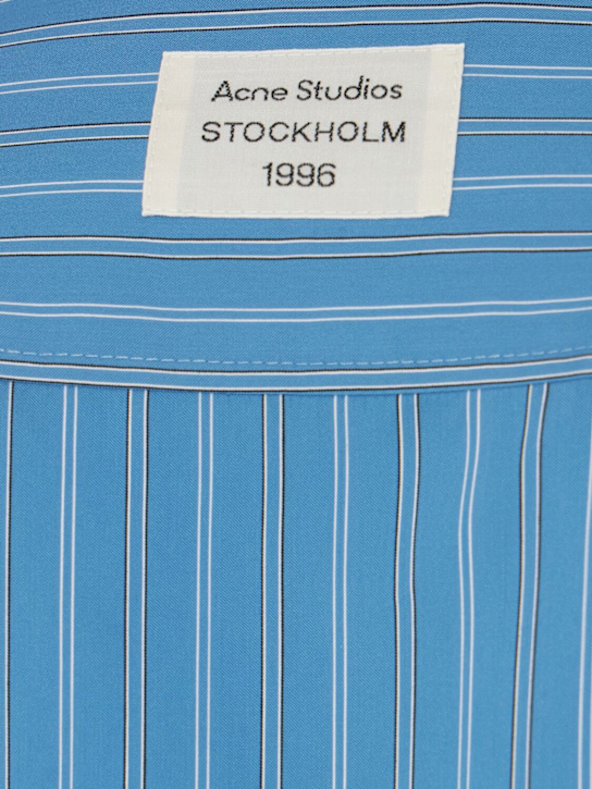 Acne Studios Long sleeve lyocell striped shirt