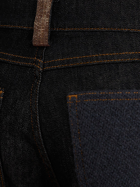 Fabiana Filippi Cotton blend high rise straight jeans