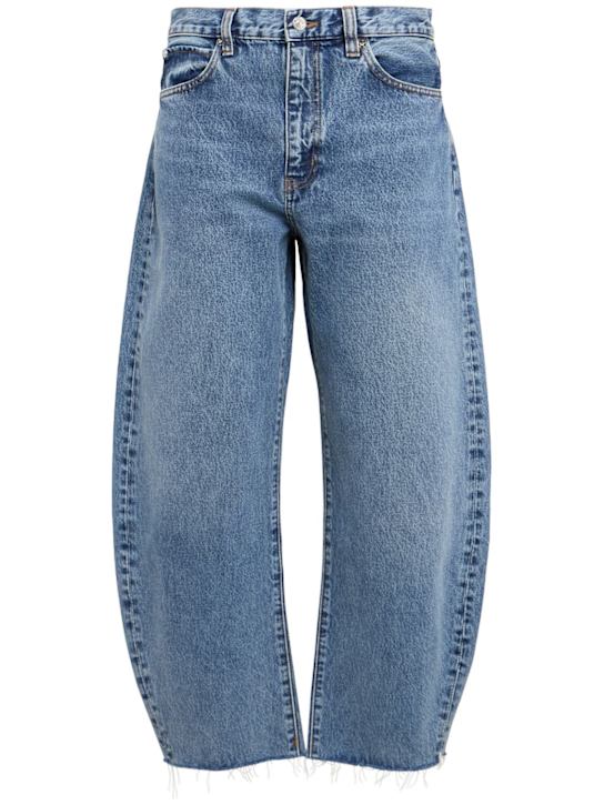 Frame The bubble cropped wide jeans