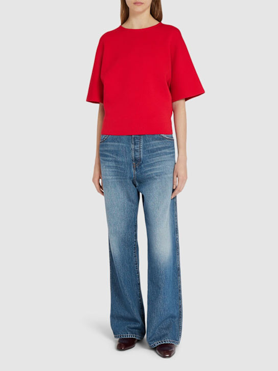 Khaite Winslow mid rise denim baggy jeans