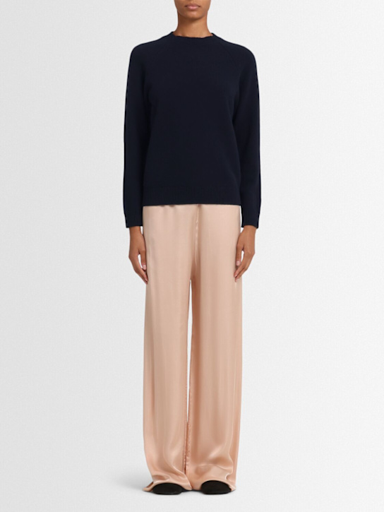 Annagreta Ida wool knit raglan crewneck sweater