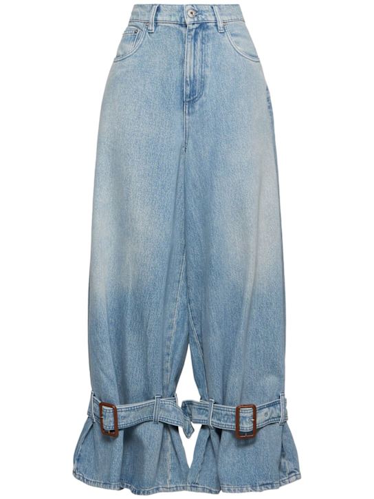 JW Anderson Buckled cuff mid rise boyfriend jeans