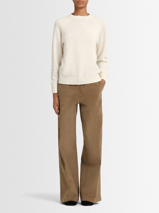 Annagreta Ida wool knit raglan crewneck sweater