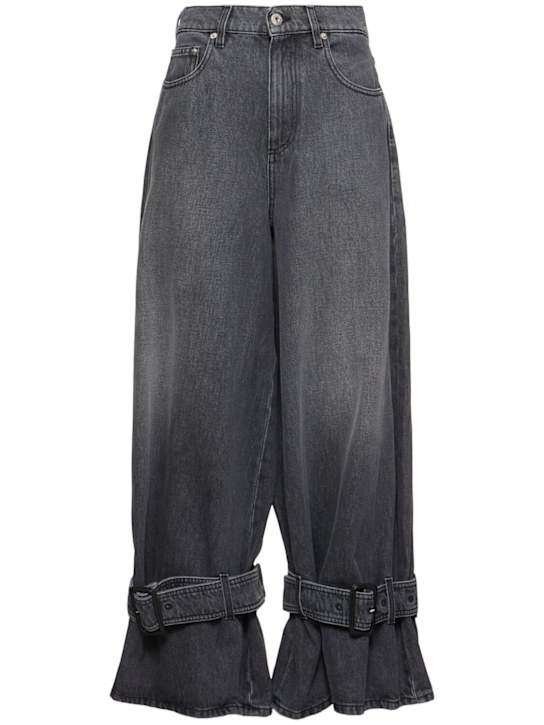 JW Anderson Buckled cuff mid rise boyfriend jeans