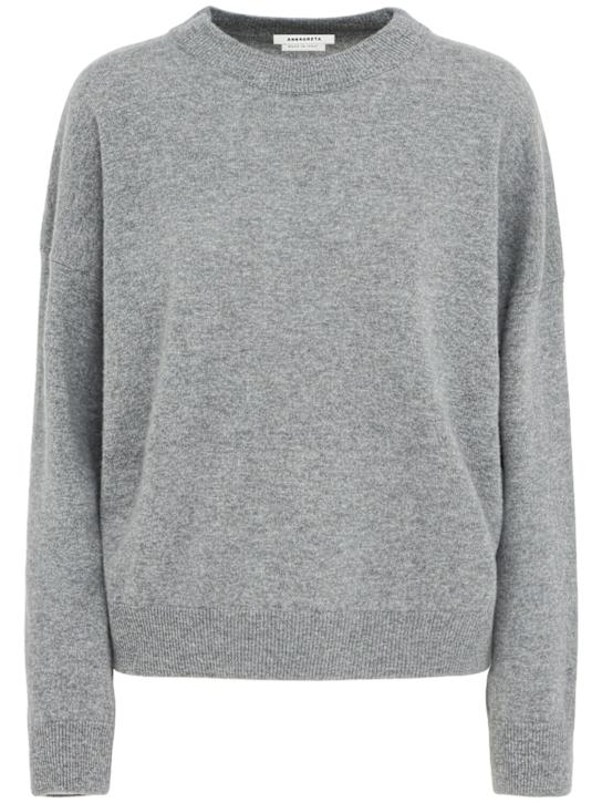 Annagreta Dalia wool knit crewneck sweater