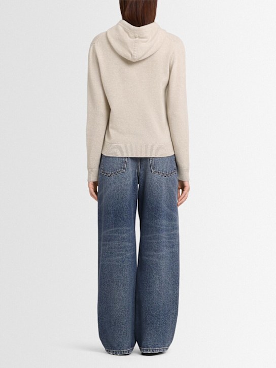 Annagreta Giada wool knit hoodie