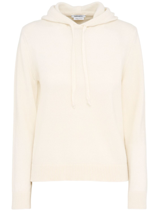 Annagreta Giada wool knit hoodie