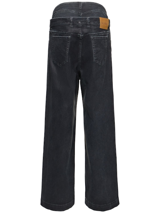 The Attico Mat coated canvas wide leg jeans 4 The Attico Mat coated canvas wide leg jeans