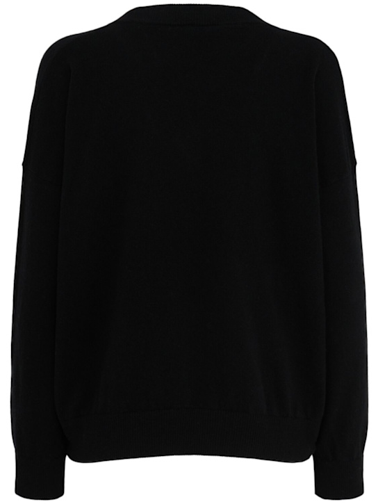 Annagreta Evelyn wool knit V-neck sweater