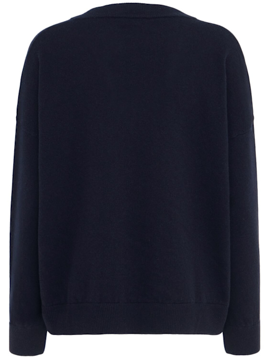 Annagreta Evelyn wool knit V-neck sweater