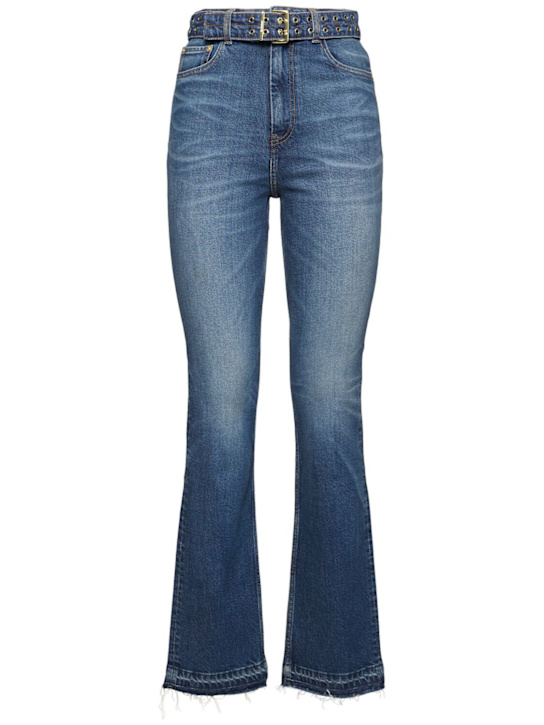 GANNI Stretch denim straight jeans