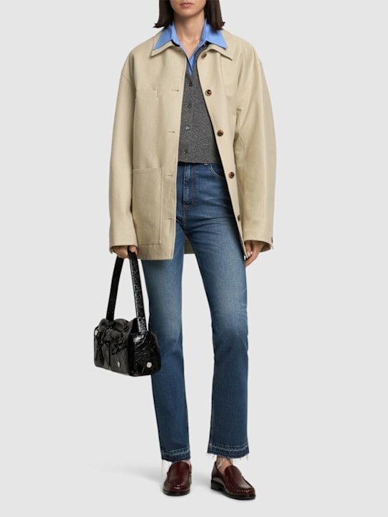 GANNI Stretch denim straight jeans